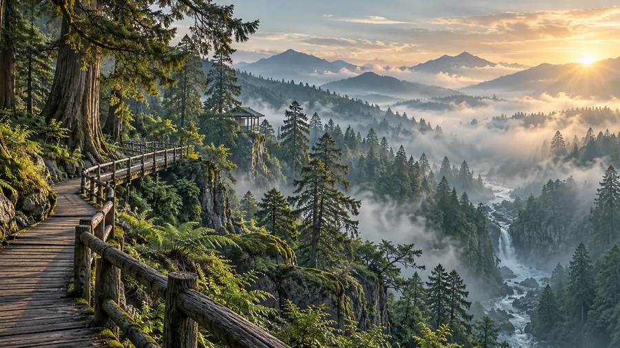 Everforest theme wallpaper
